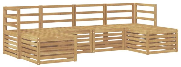 VidaXL Ülőgarnitúrák 6 pcs Fehér Tömör Akácfa