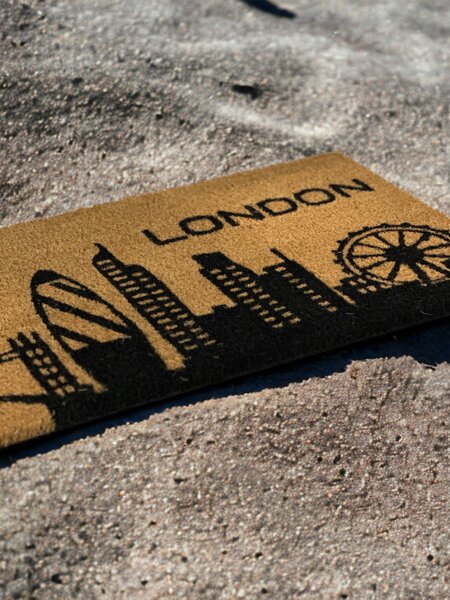 Ruco Print London lábtörlő beige-barna