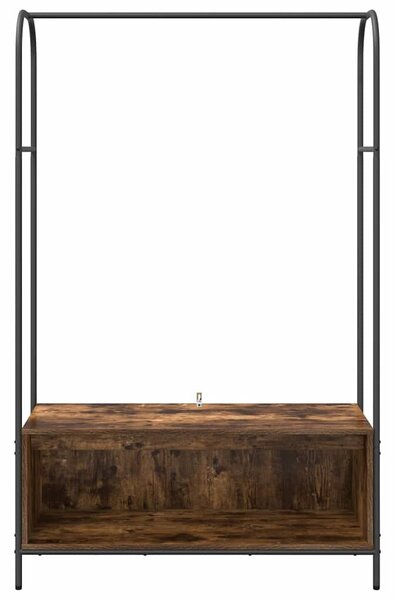 VidaXL Ruhafogó tárolóval Barna Tölgy 100 x 44 x 160 cm Faanyag