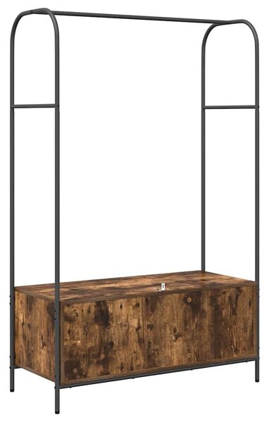 VidaXL Ruhafogó tárolóval Barna Tölgy 100 x 44 x 160 cm Faanyag