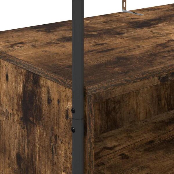 VidaXL Ruhafogó tárolóval Barna Tölgy 100 x 44 x 160 cm Faanyag