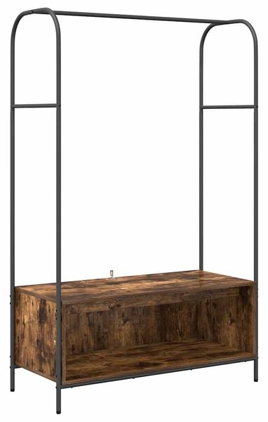 VidaXL Ruhafogó tárolóval Barna Tölgy 100 x 44 x 160 cm Faanyag