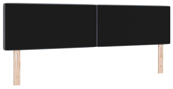 VidaXL LED Fejvég - 90 cm, Sötétszürke Velúr Kristálygombokkal