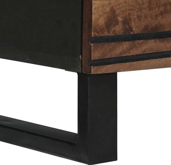 VidaXL Oldalszekrények 2 pcs Barna 60 x 33.5 x 75 cm tömör mangófa