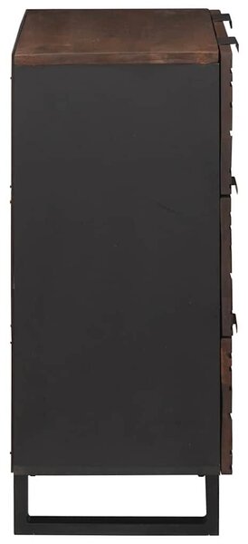 VidaXL Oldalszekrények 2 pcs Barna 60 x 33.5 x 75 cm tömör mangófa