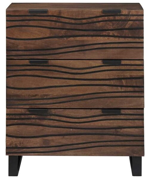 VidaXL Széf Barna 60 x 33.5 x 75 cm Tömör mangófa