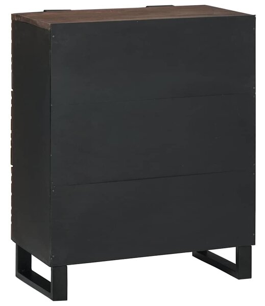 VidaXL Széf Barna 60 x 33.5 x 75 cm Tömör mangófa