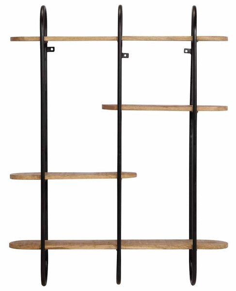VidaXL fali polc 90x20x116,5 cm tömör nyersfa Mango