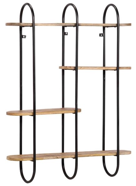 VidaXL fali polc 90x20x116,5 cm tömör nyersfa Mango