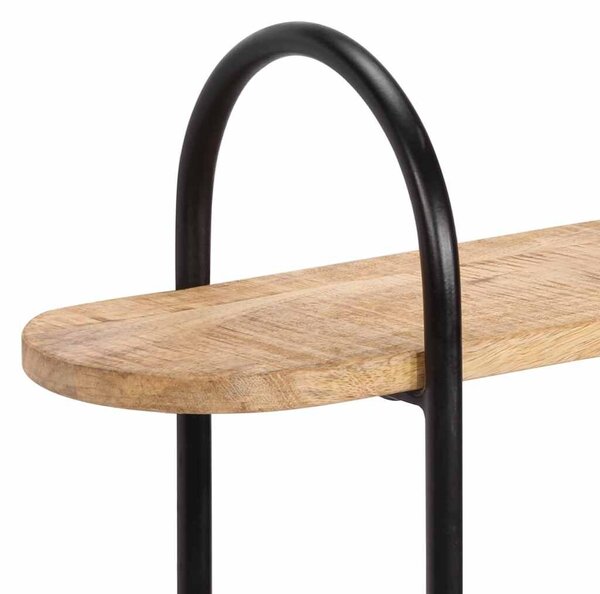 VidaXL fali polc 90x20x116,5 cm tömör nyersfa Mango