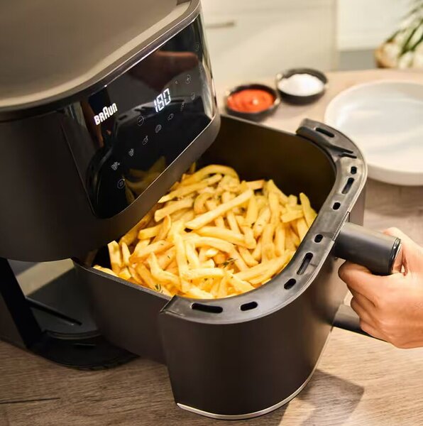 Braun HF5030IBK AirFryer Forrólevegős sütő 6L 1700 Watt - Fekete