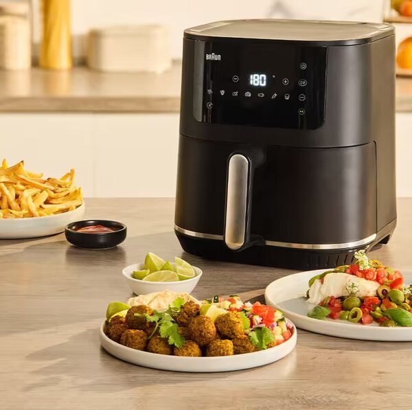 Braun HF5030IBK AirFryer Forrólevegős sütő 6L 1700 Watt - Fekete
