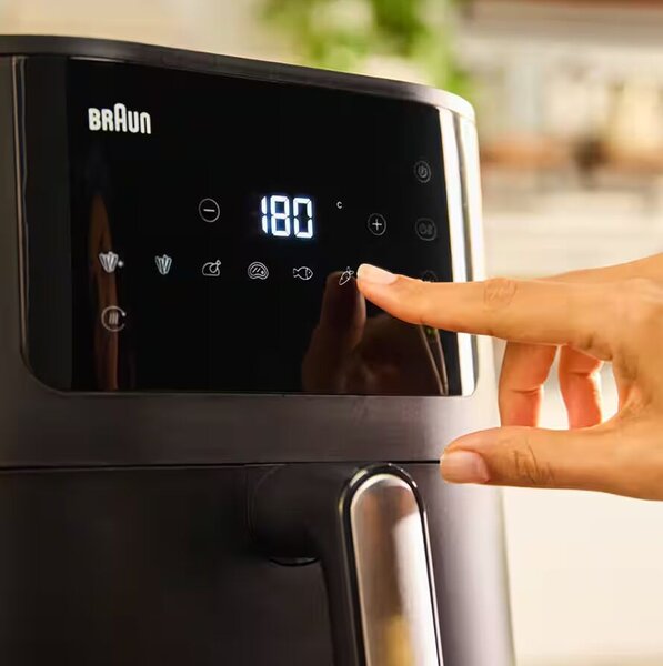 Braun HF5030IBK AirFryer Forrólevegős sütő 6L 1700 Watt - Fekete