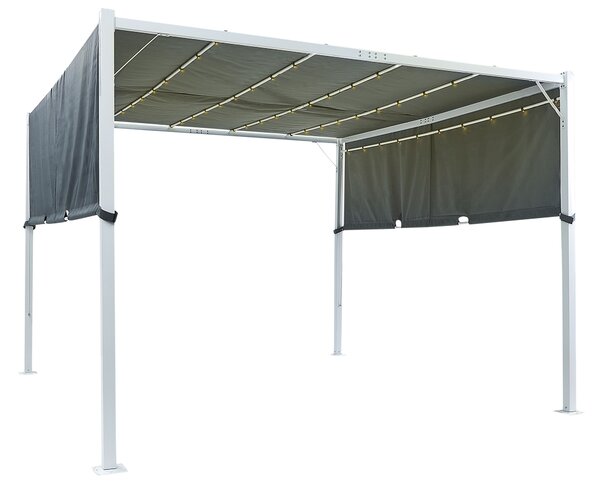 Pavilon LED PARGA Fém 310 cm 310 cm Szürke