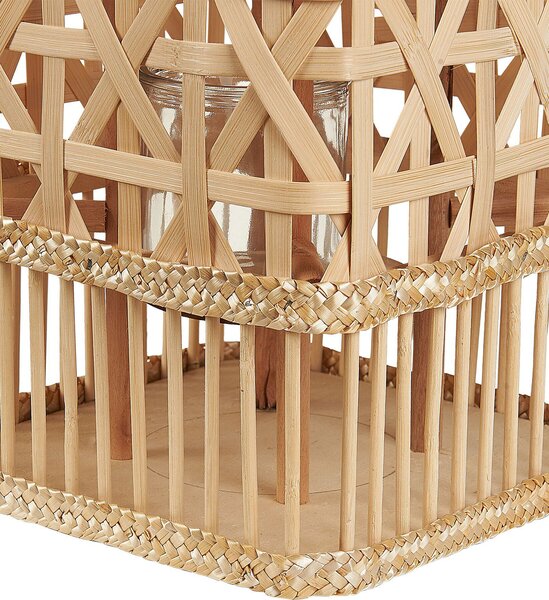 Lámpás LUMBIS Bambusz 54 cm Természetes