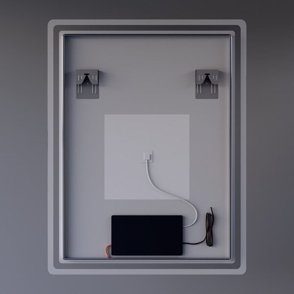 Welland Type-20V LED tükör - fényerő + színhőfok állítás + páramentesítő + szenzoros kapcsoló - 70 x 90 cm