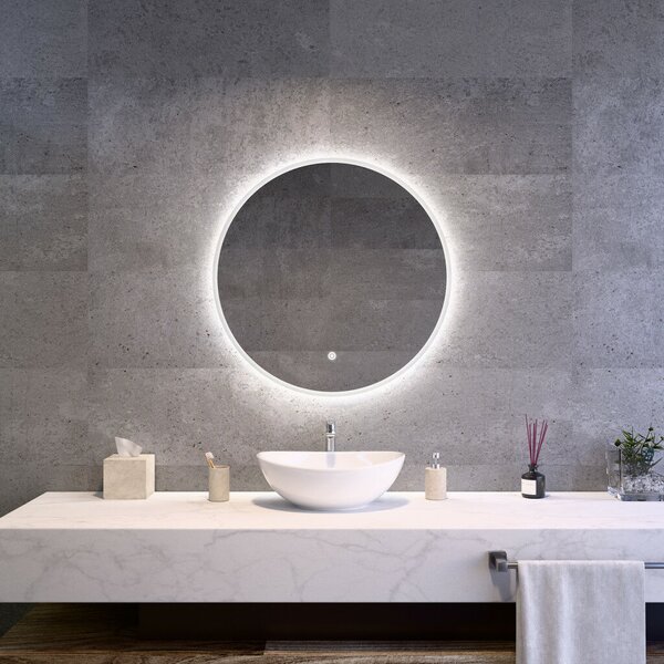 Kerek Led tükör Ø70cm Welland Alpha | Fényerő + színhőfok állítás