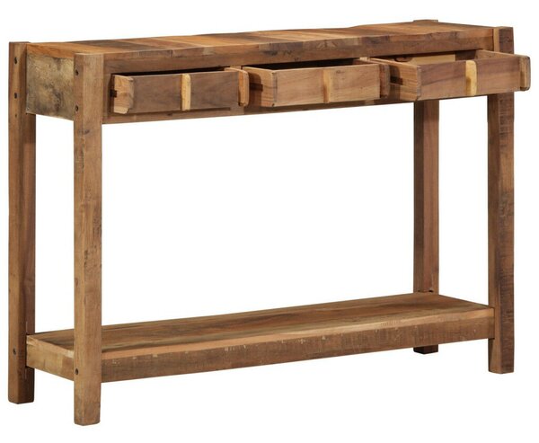 Konzolasztal 107x33x76 cm Tömör fa újrahasznosított
