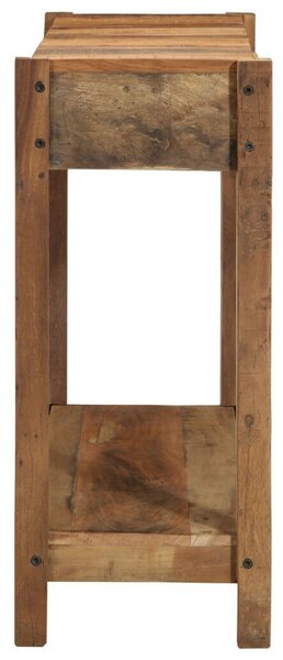 Konzolasztal 107x33x76 cm Tömör fa újrahasznosított