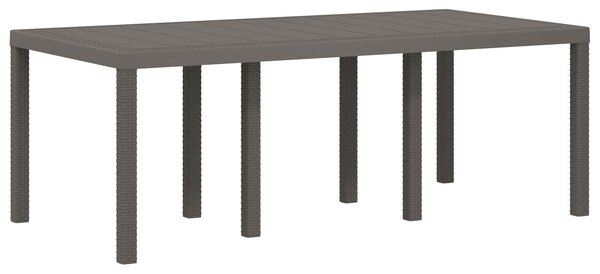 VidaXL Kert étkező szett párnával 7 pcs Világosszürke és Taupe PP