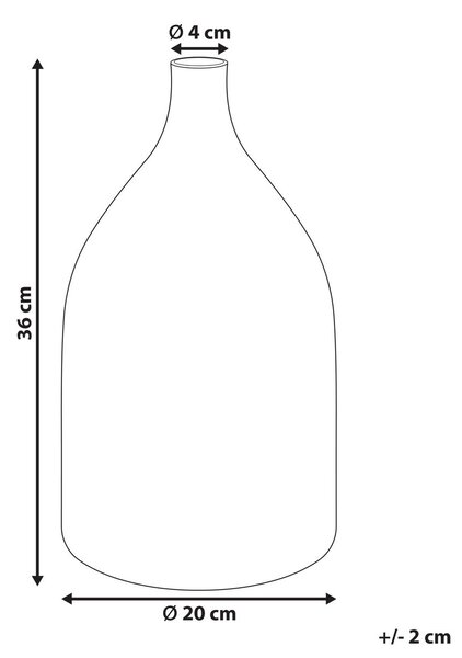 Virágtartó váza KULCHA Üveg 36 cm Színes