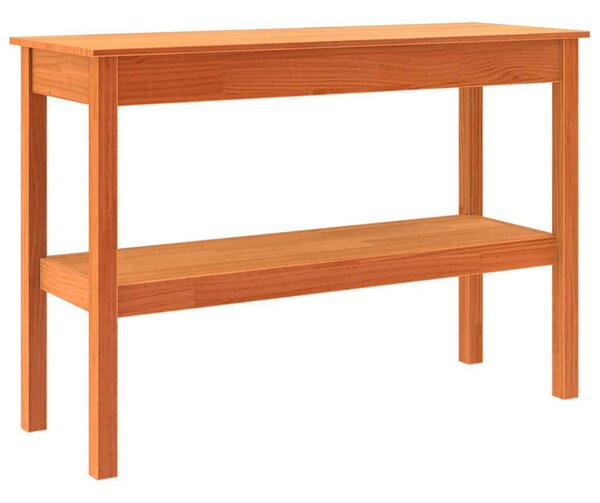 Konzolasztal Viaszbarna 110 x 40 x 75 cm Tömör fenyőfa