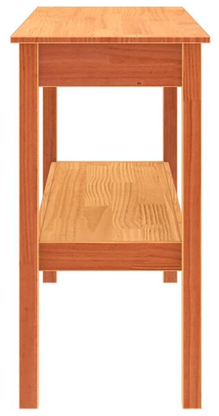 Konzolasztal Viaszbarna 110 x 40 x 75 cm Tömör fenyőfa