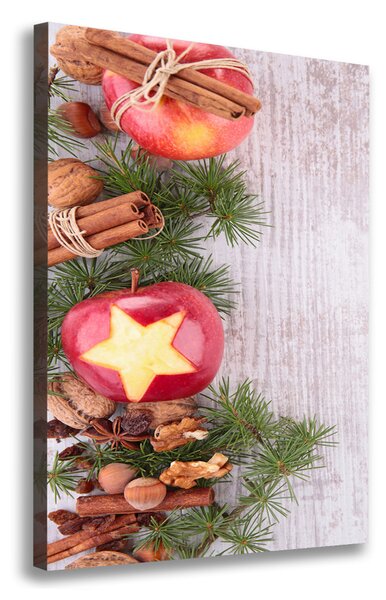 Vászonkép nyomtatás Christmas alma