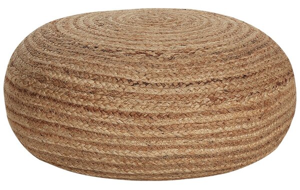 Bézs Juta Fonott Puff 50 x 20 cm TIFELT