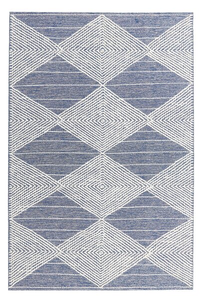 Szőnyeg DATCA Kék 140 x 200 cm Gyapjú