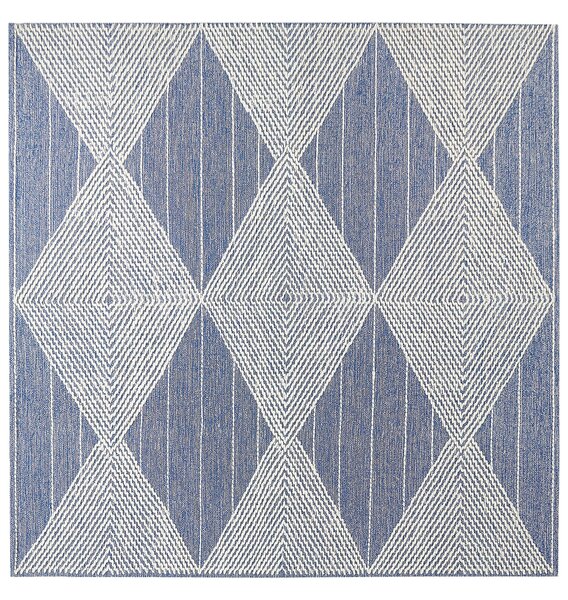 Szőnyeg DATCA Kék 200 x 200 cm Gyapjú