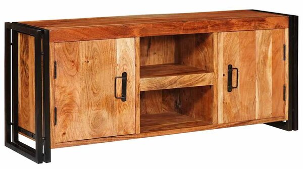TV szekrény Barna 120 x 30 x 50 cm tömör akácfa