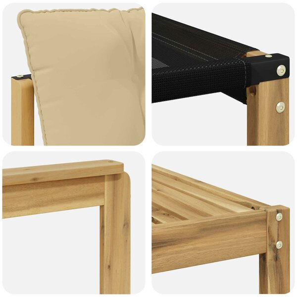 VidaXL Kültéri kanapé szett 7 pcs Fehér és Bézs 79 x 79 x 37 cm