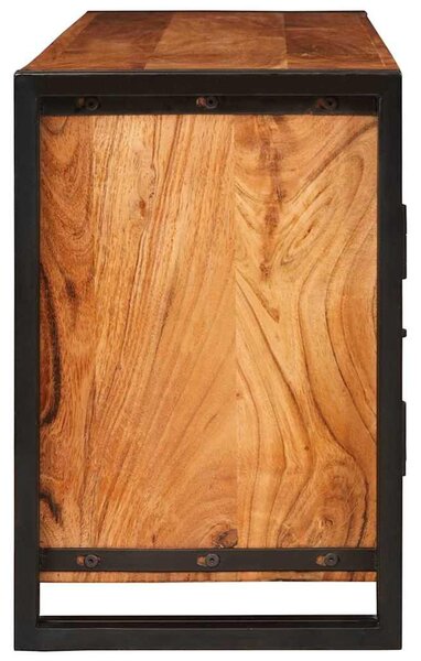 TV szekrény Barna 120 x 30 x 50 cm tömör akácfa