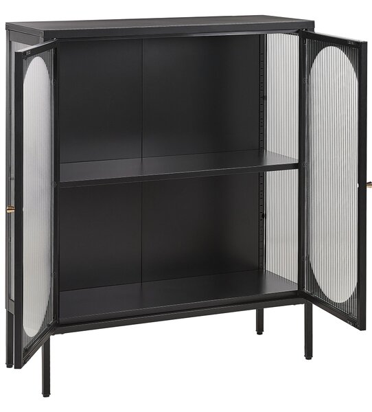 Vitrin SARRE Fém 90 cm Fekete