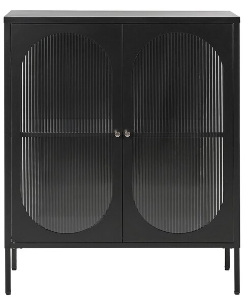 Vitrin SARRE Fém 90 cm Fekete
