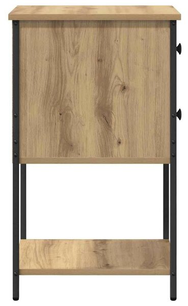 Éjjeliszekrény 2 pcs kézműves tölgy 32 x 42 x 70 cm Faanyag