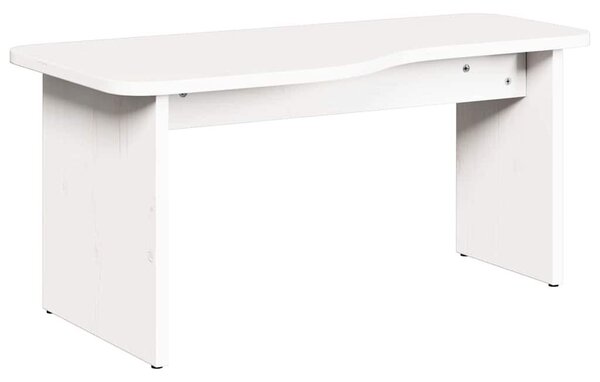 Dohányzóasztal 2 pcs Fehér 100 x 69 x 35.5 cm Tömör fenyőfa