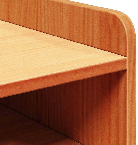 Éjjeli asztal 2 pcs Viaszbarna 38 x 36 x 29.5 cm Tömör fenyőfa