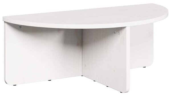 Dohányzóasztal 2 pcs Fehér 79 x 39.5 x 40 cm Tömör fenyőfa