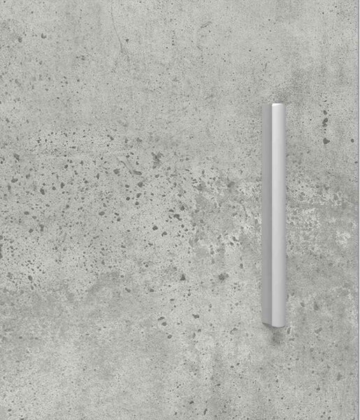 Fali szekrény polcokkal Beton szürke 55 x 29 x 100 cm Faanyag