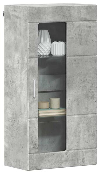 Fali szekrény polcokkal Beton szürke 55 x 29 x 100 cm Faanyag