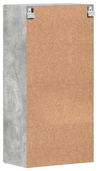 Fali szekrény polcokkal Beton szürke 55 x 29 x 100 cm Faanyag