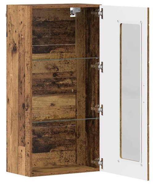 Fali szekrény polcokkal Régi fa 55 x 29 x 100 cm Faanyag
