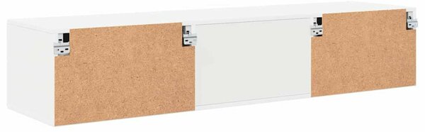 TV szekrény fiókkal polcokkal Fehér 150 x 39 x 30 cm Faanyag