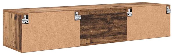 TV szekrény fiókkal polcokkal Régi fa 150 x 39 x 30 cm Faanyag
