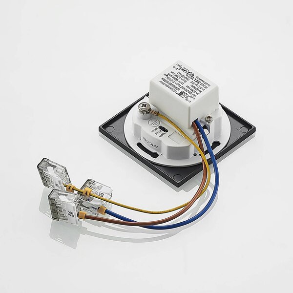 Arcchio LED-es süllyesztett lámpa Vexi, 7,5 cm x cm, fekete, CCT, dimmelhető, Fekete, Nappali / Étkező, Alumínium, Modern
