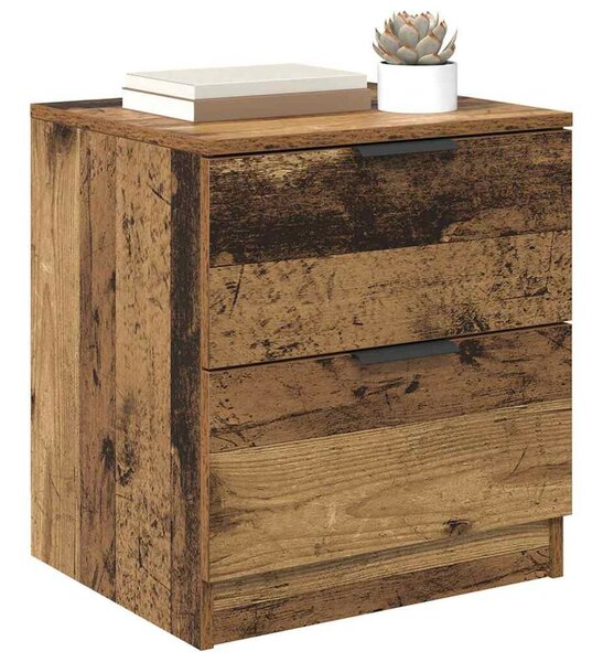 Éjjeliszekrény fiókkal 2 pcs Régi fa 45 x 39 x 50 cm Faanyag