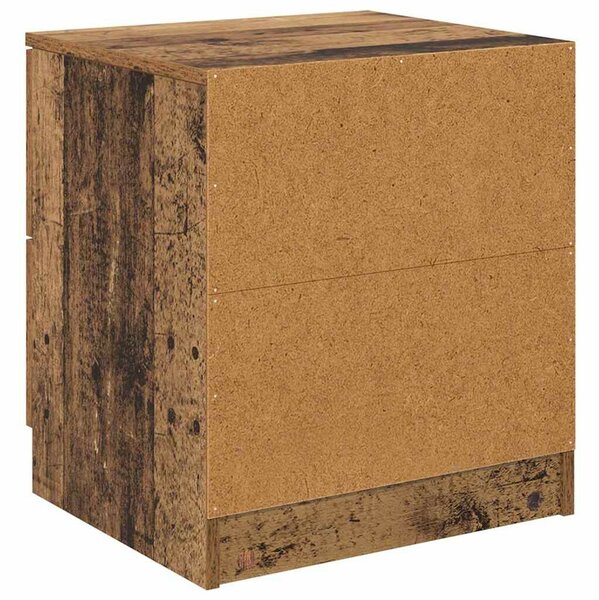 Éjjeliszekrény fiókkal 2 pcs Régi fa 45 x 39 x 50 cm Faanyag