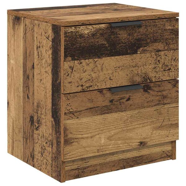 Éjjeliszekrény fiókkal 2 pcs Régi fa 45 x 39 x 50 cm Faanyag